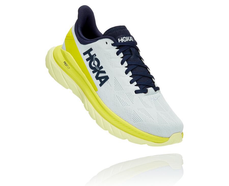 Hoka One One Running Shoes Mens White - Mach 4 - 74350HGSP